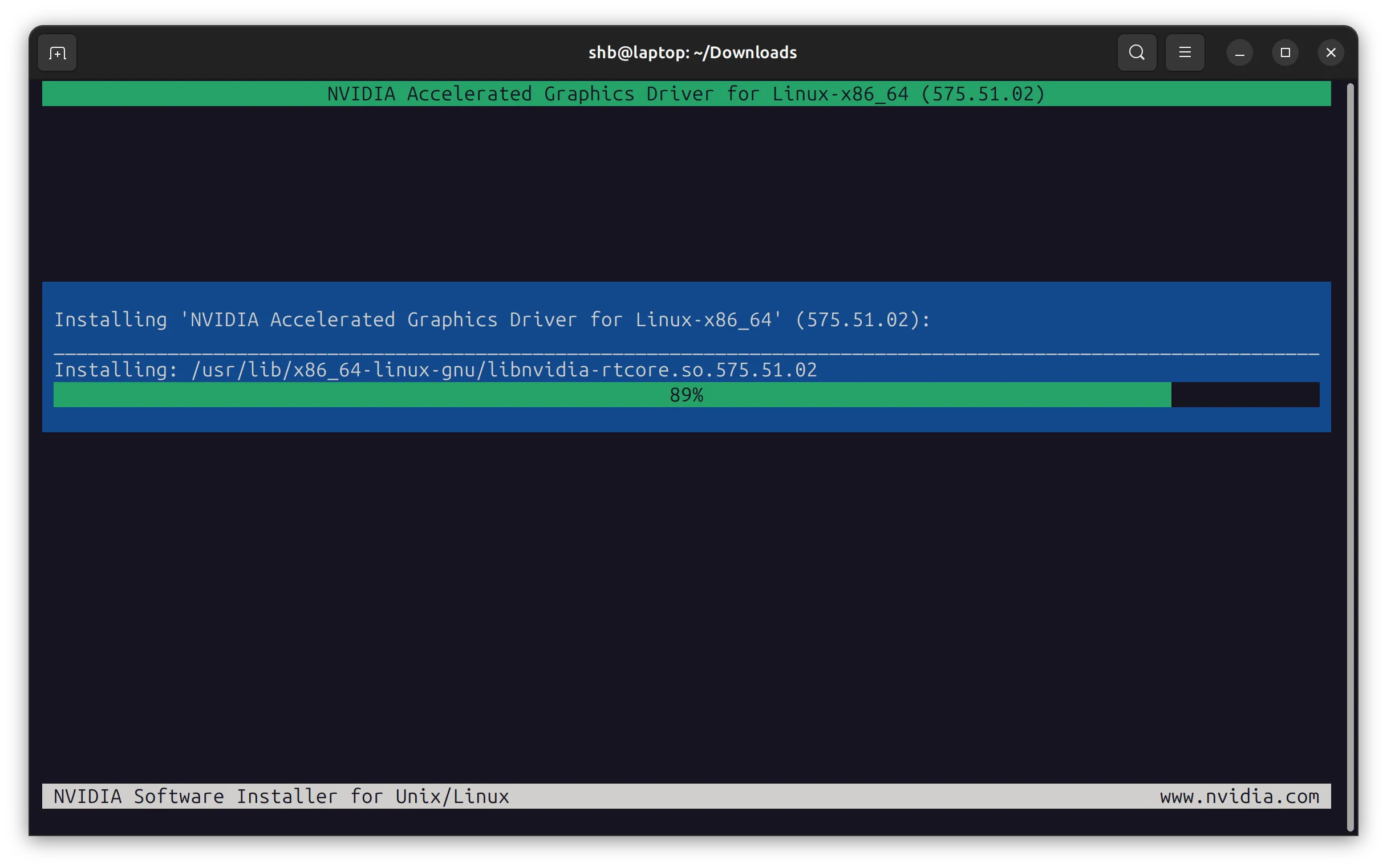 NVIDIA Driver Installation